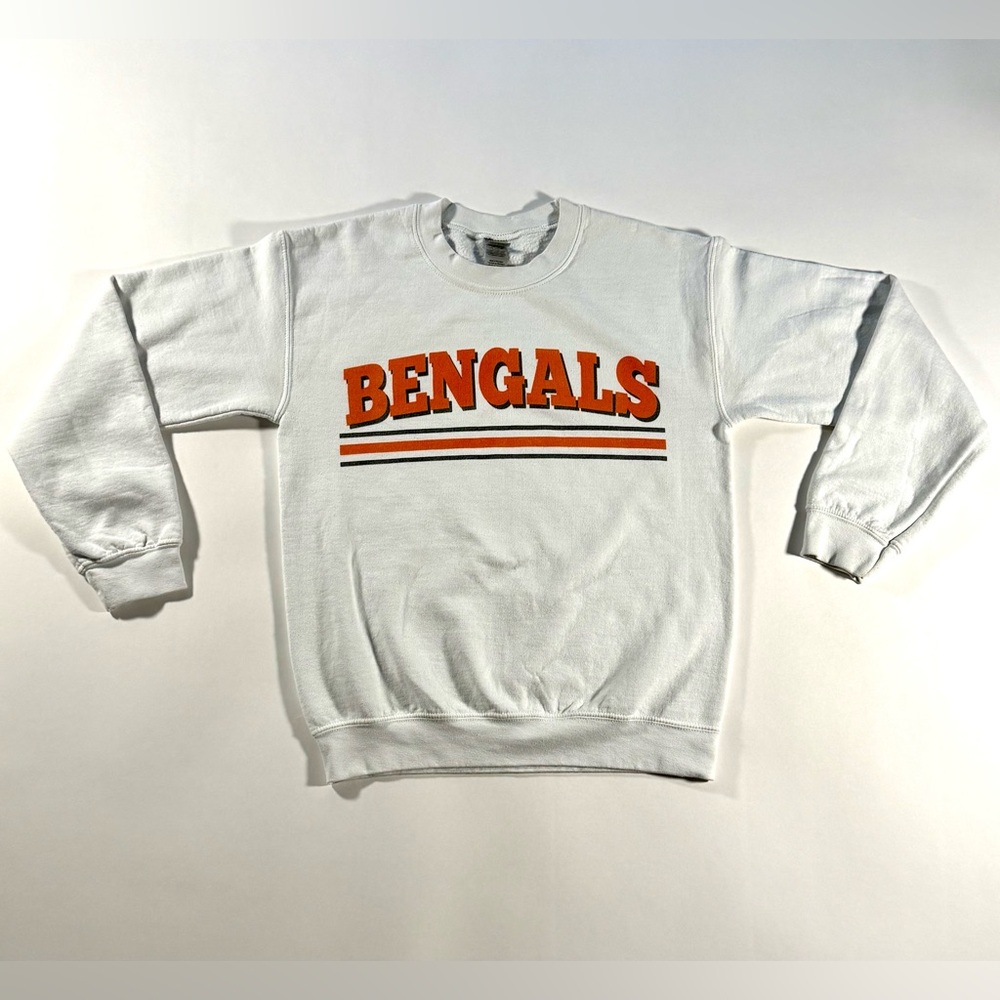 Vintage Cincinnati Bengals NFL White Crewneck Sweater Unisex Small